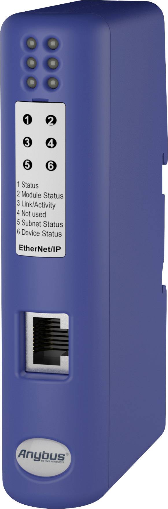 Anybus EtherNet/IP, Modbus-TCP sériový převodník RS-232, RS-422 , RS-485, Sub-D9 galvanicky izolován, Ethernet, 24 V/DC