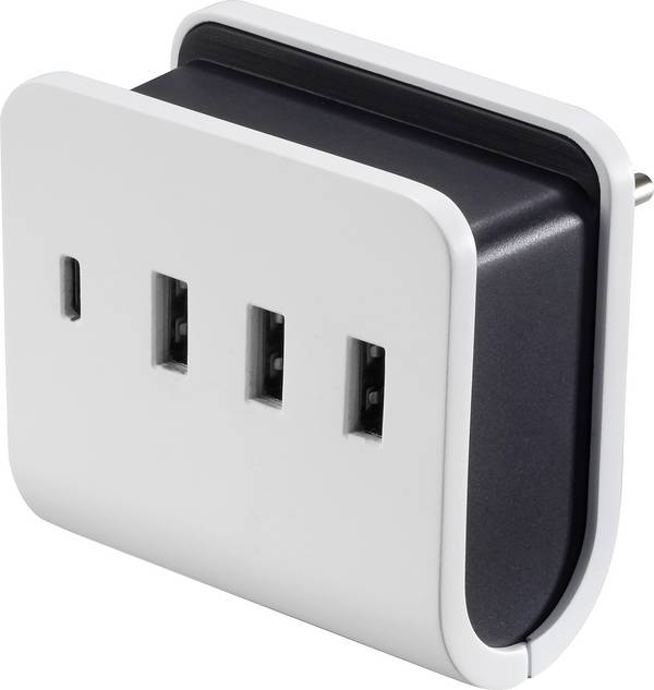 VOLTCRAFT UC-4ACX001 USB nabíječka 24 W vnitřní Výstupní proud (max.) 4.8 A 4 x 1x USB-C®, 3x USB A