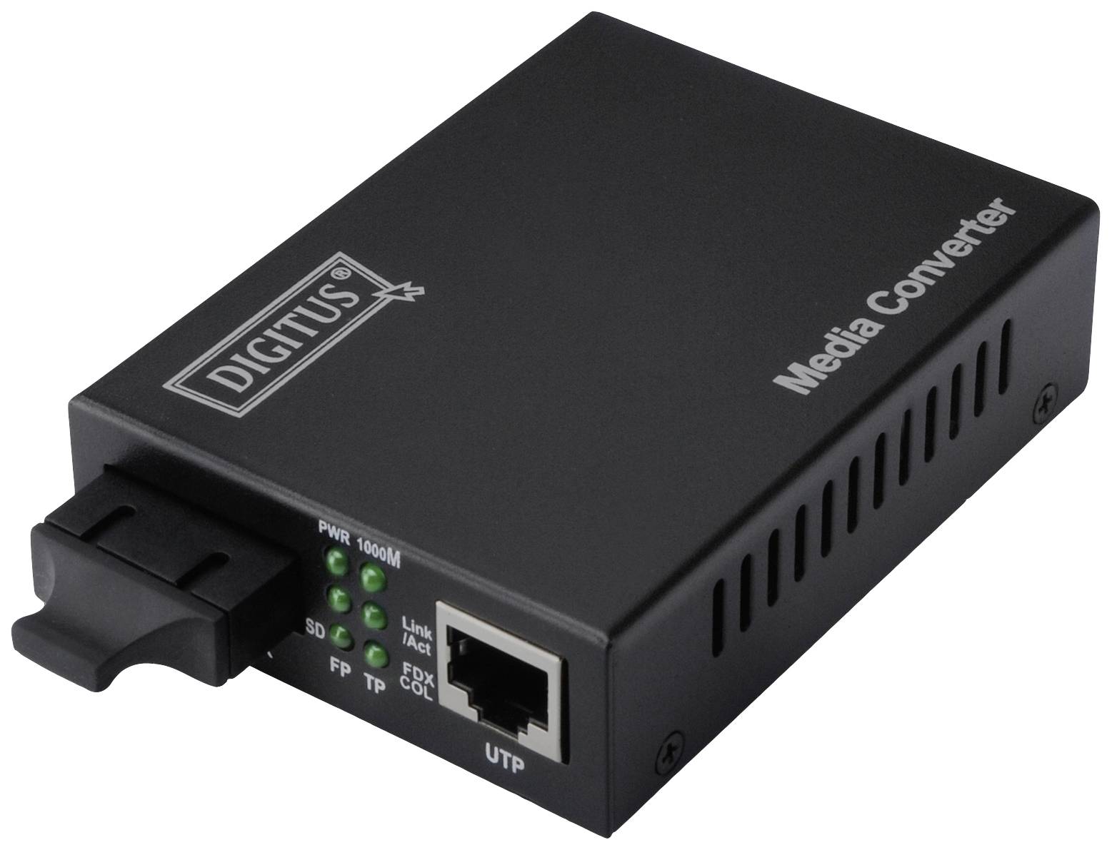 Digitus DN-82121-1_040 1 x SC, LAN, LAN 10/100 MBit/s, LAN 10/100/1000 MBit/s, SC Duplex konvertor médií 10 / 100 / 1000 MBit/s