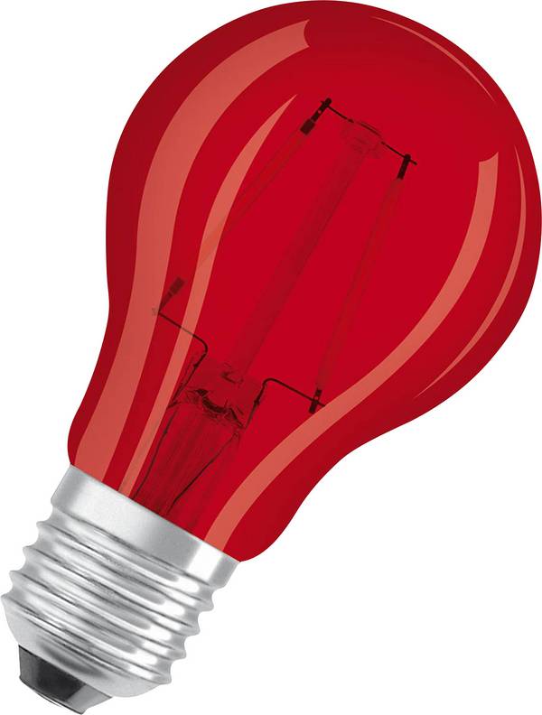 OSRAM HOMELIGHTING 4058075433946 LED Energetická třída (EEK2021) G (A - G) E27 klasická žárovka 2.5 W = 7 W červená (Ø x v) 60 mm x 105 mm nestmívatelné 1 ks