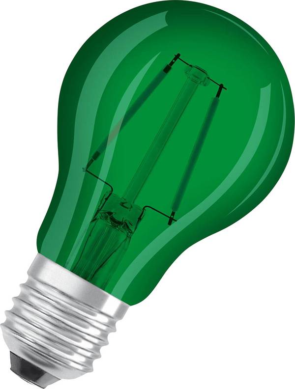 OSRAM HOMELIGHTING 4058075433984 LED Energetická třída (EEK2021) G (A - G) E27 klasická žárovka 2.5 W = 7 W zelená (Ø x v) 60 mm x 105 mm nestmívatelné 1 ks