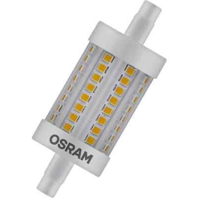 OSRAM 4058075432598 LED Energetická třída (EEK2021) E (A - G) R7s válcový tvar 7.3 W = 60 W teplá bílá (Ø x d) 29 mm x 7