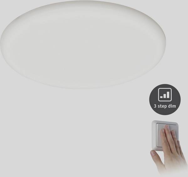 Paulmann 93068 EB Panel Veluna VariFit LED vestavné svítidlo, LED, pevně vestavěné LED, 22 W, saténová