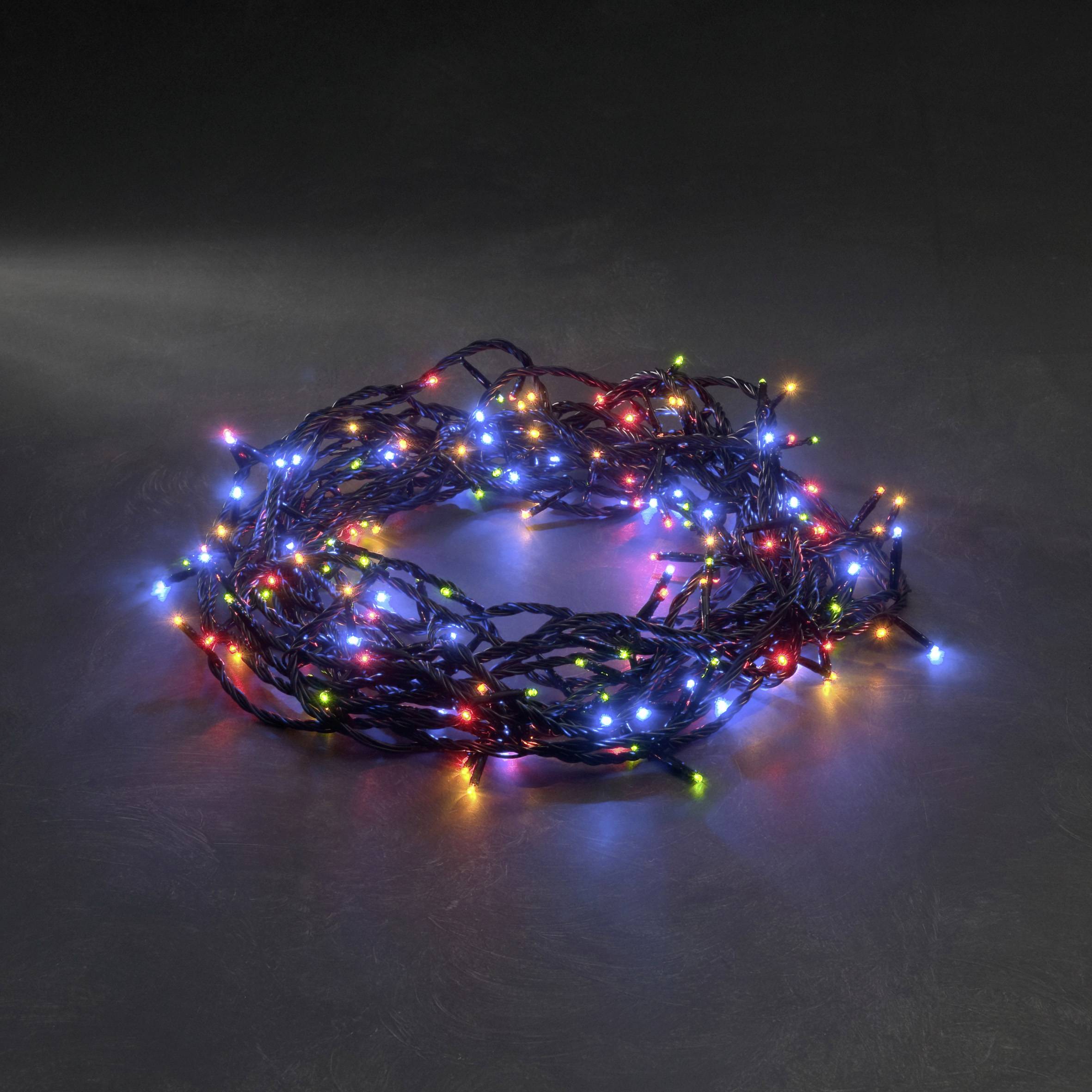 Konstsmide 3632-500 mikro světelný řetěz venkovní 230 V Počet žárovek 180 LED vícebarevný Délka světel: 5.53 m-2
