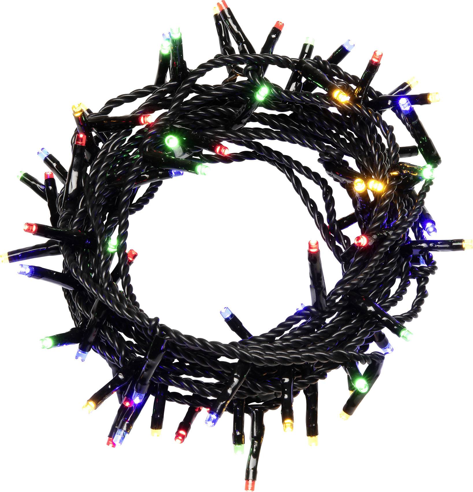 Konstsmide 3632-500 mikro světelný řetěz venkovní 230 V Počet žárovek 180 LED vícebarevný Délka světel: 5.53 m-3