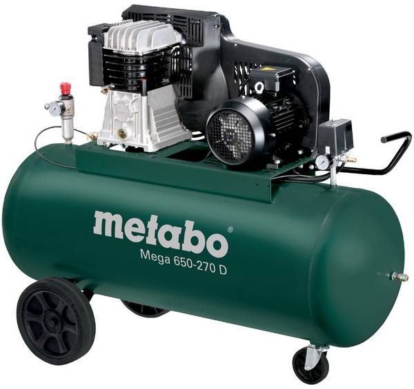 Metabo pístový kompresor Mega 650-270 D 270 l