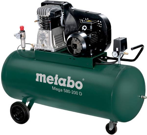 Metabo pístový kompresor Mega 580-200 D 200 l