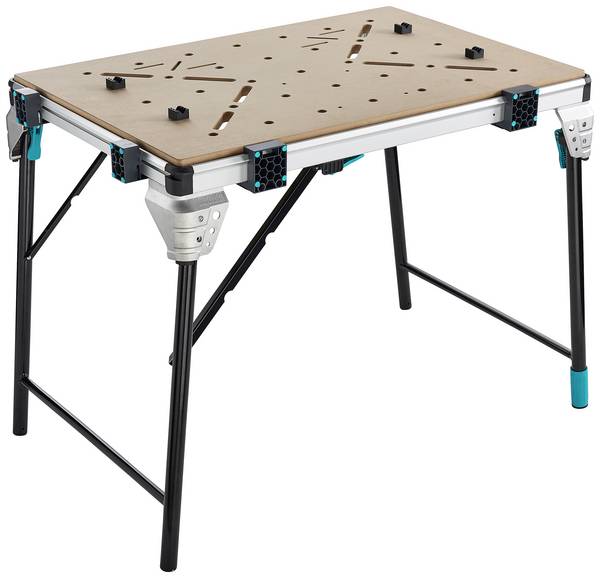 Wolfcraft  6909000    Mobilní pracovní stůl MASTER work 1600  21 kg  černá, stříbrná
