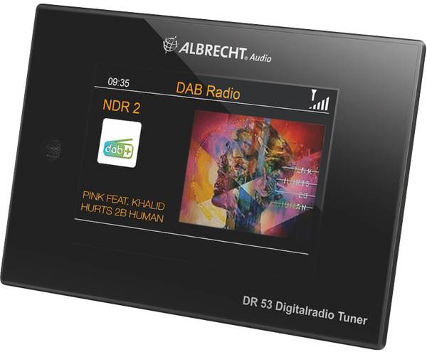Albrecht DR 53 DAB+/UKW/Bluetooth 27251 stolní rádio, DAB, DAB+, FM, vč. dálkového ovládání, Spotify, černá