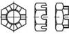 TOOLCRAFT TO-6861282 matice korunkové M33 DIN 937 ocel 1 ks