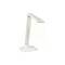 Bílá, štíhlá LED stolní lampa stojící vzpřímeně, s moderním designem, ideální pro pracovní prostory.