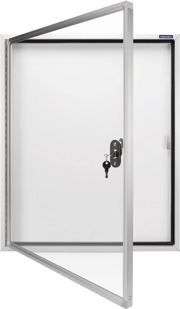 magnetoplan vitrína  1214200 Použití pro formát papíru: 9 x DIN A4  venkovní prostor 1214200 hliník bílá 1 ks