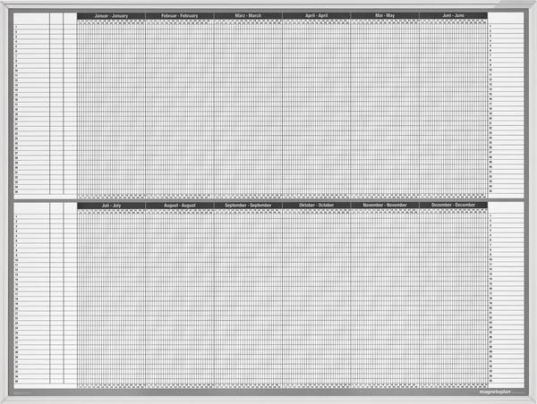 magnetoplan 1241212S plánovací tabule bílá  1215 mm x 915 mm