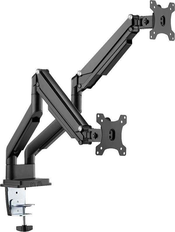 <br>  Digitus<br>  DA-90395<br>  <br>  držák na stůl pro monitor<br>  2 Displej: (s)<br>  38,1 cm (15") - 81,3 cm (32")<br>  černá<br>  otočný, nastavitelná výška, naklápěcí, otočný, nakláněcí<br>