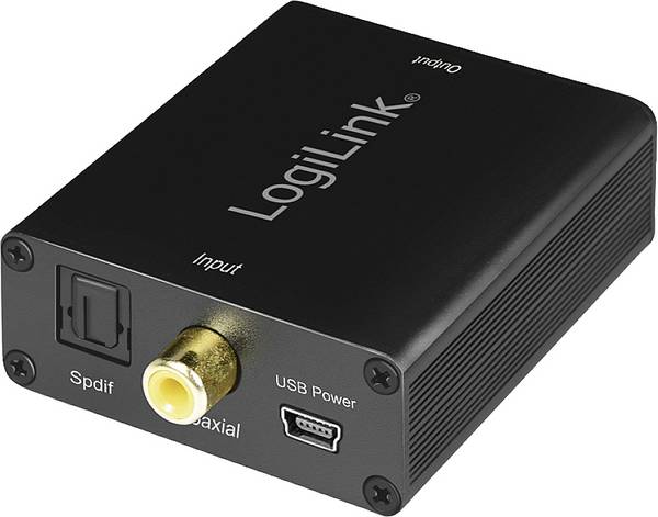 LogiLink CA0101 LogiLink - Digital-Analog-Audiowandler Toslink / cinch / jack audio adaptér [1x Toslink zásuvka (ODT), cinch zásuvka - 1x cinch zásuvka, cinch zásuvka, jack zásuvka 3,5 mm] černá