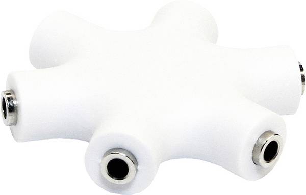 LogiLink CA1088 Adapter jack audio adaptér [3x jack zásuvka 3,5 mm - 3x jack zásuvka 3,5 mm] bílá