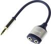 LogiLink CA1100 Kabel jack audio adaptér [1x jack zástrčka 3,5 mm - 2x jack zásuvka 3,5 mm] černá