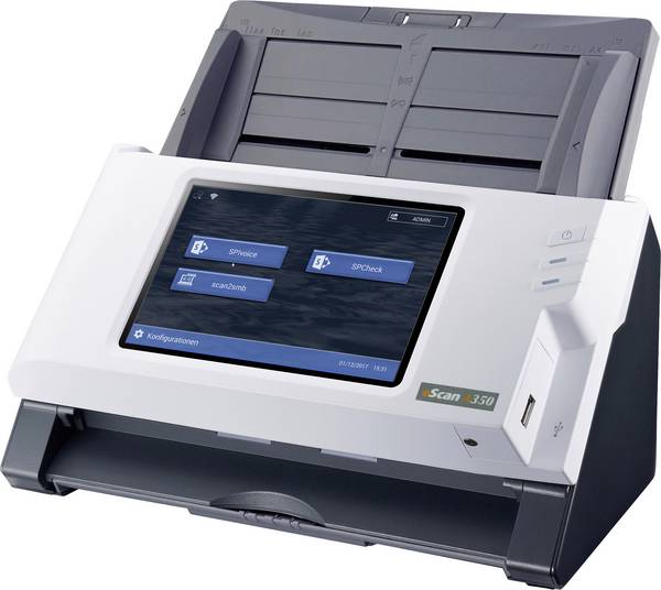 Plustek eScan A350 SharePoint skener dokumentů  216 x 5080 mm 600 x 600 dpi 25 str./min RJ45 , USB 2.0, Wi-Fi