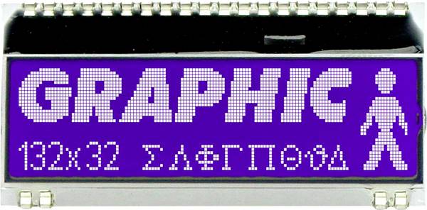 DISPLAY VISIONS LCD displej modrá (š x v x h) 55 x 31 x 2 mm