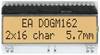 DISPLAY VISIONS 7segmentový displej bílá 5.57 mm 3.3 V, 5 V Počet číslic: 2 EADOGM162W-A