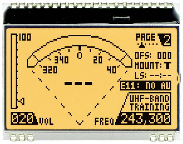 DISPLAY VISIONS LCD displej (š x v x h) 55 x 46 x 2 mm