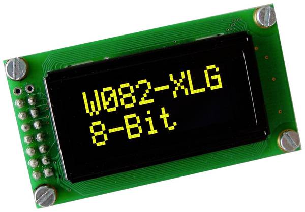 DISPLAY VISIONS OLED displej žlutozelená 5.55 mm 3.3 V, 5 V Počet číslic: 2 EZW082-XLG
