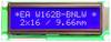 DISPLAY VISIONS 7segmentový displej modrobílá 9.66 mm 3.3 V, 5 V Počet číslic: 2 EAW162B-BNLW