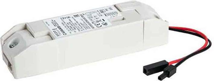 Elektronický předřadník s kabely pro LED svítidla, obdélníkový a bílý, důležitý pro napájení osvětlení.