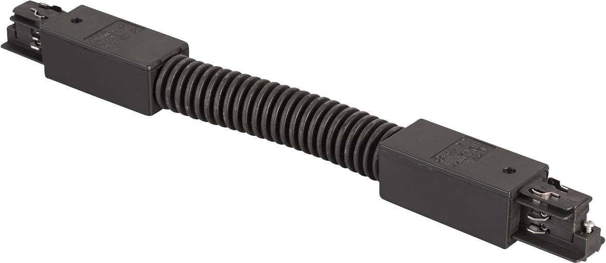 Černý, flexibilní kabel s obdélníkovými konektory na obou koncích. Často se používá k propojení zařízení v systému.