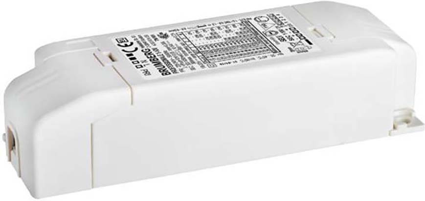Obdélníkové elektrické zařízení s technickými specifikacemi na horní straně, pravděpodobně napájecí zdroj nebo měnič.
