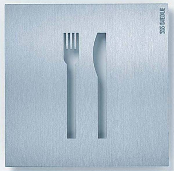 informační tabule  restaurace / jídelna  (d x š x v) 154 x 154 x 11 mm    1 ks