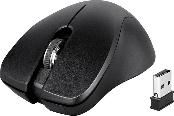 Perixx PERIMICE-621 B  ergonomická myš, přenos bezdrátový, 1.600 dpi, černá