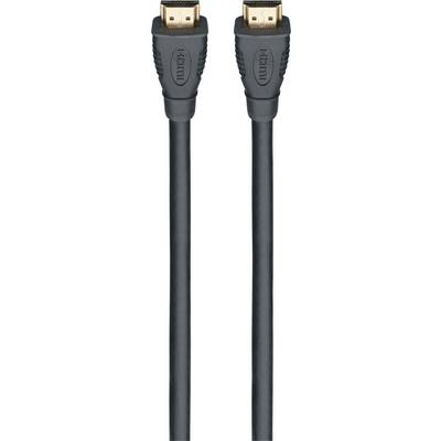Dva černé HDMI kabely se zlatými konektory.