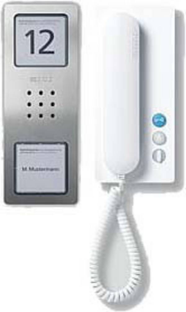 Siedle SET CA 812-1 E/W kabelový domovní telefon informační pole, stříbrná, bílá, 210008738-00