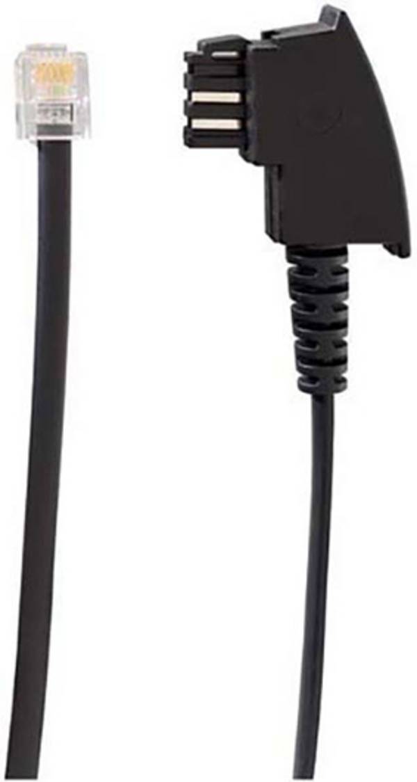 Rutenbeck DSL kabel [1x telefonní zástrčka TAE-F - 1x RJ11 zástrčka] 0.50 m černá