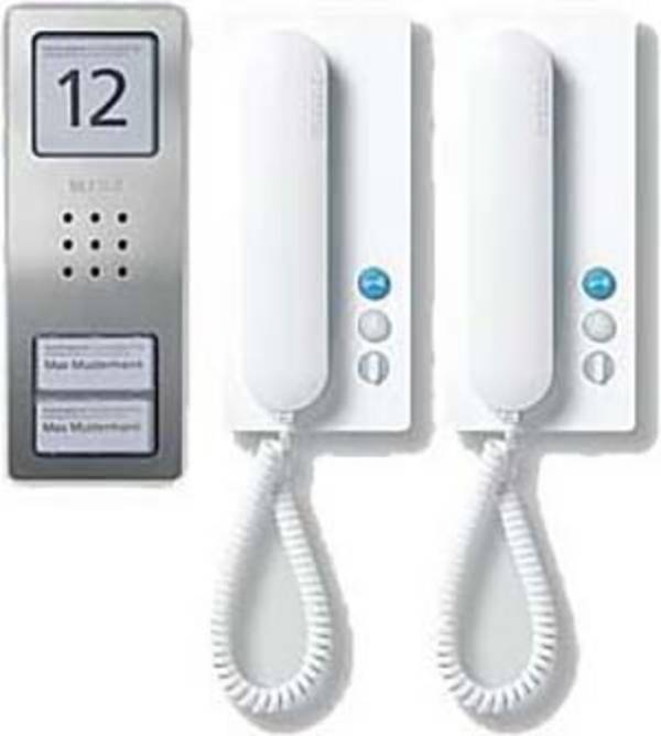 Siedle SET CA 812-2 E/W kabelový domovní telefon informační pole, stříbrná, bílá, 210008739-00