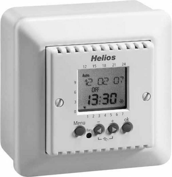 Helios Ventilatoren 09990 časovač, digitální, týdenní program, IP20
