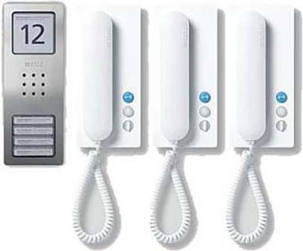Siedle SET CA 812-3 E/W kabelový domovní telefon informační pole, stříbrná, bílá, 210008740-00