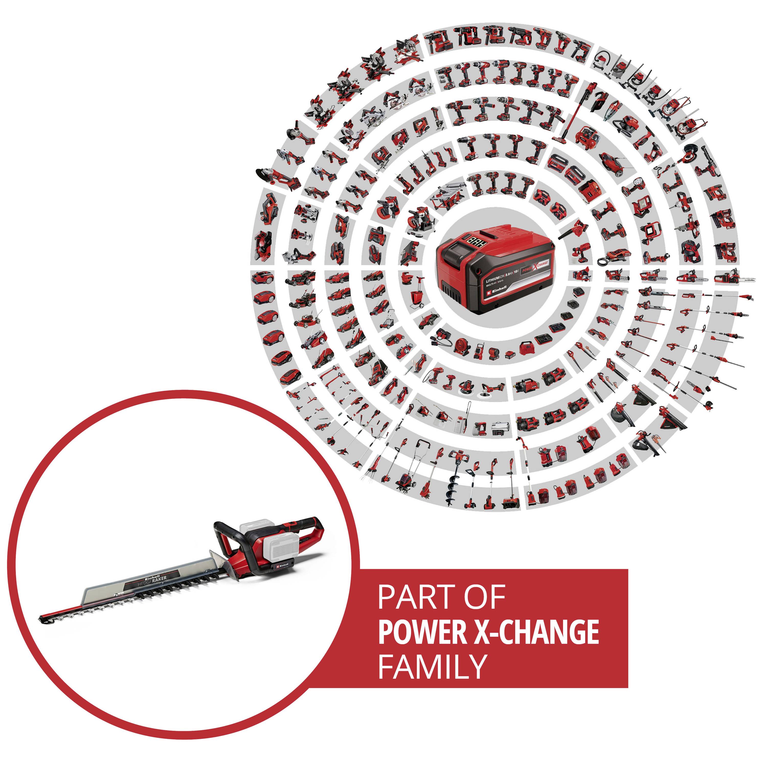 Einhell GE-CH 36/65 Li - Solo Power X-Change akumulátor nůžky na živý plot bez nabíječky, bez akumulátoru 18 V 720 mm-2