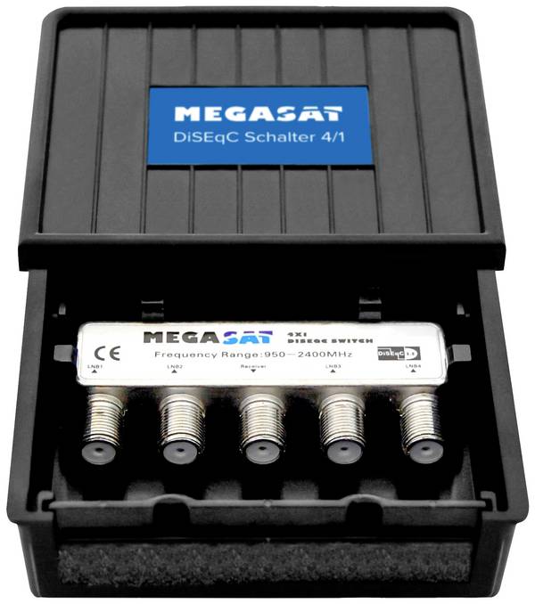 MegaSat DiSEqC 4/1 Pro Přepínač DiSEqC 4 (4 SAT/0 terestrický) 1