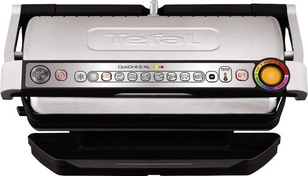 Tefal Optigrill XL elektrický gril, kontaktní gril, nerezová ocel kartáčovaná, černá