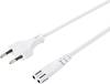 Sygonix SY-5043430 napájecí síťový kabel bílá 1.50 m