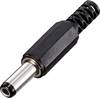 TRU COMPONENTS nízkonapěťový konektor zástrčka, rovná 5.5 mm 2.5 mm 1 ks Bulk