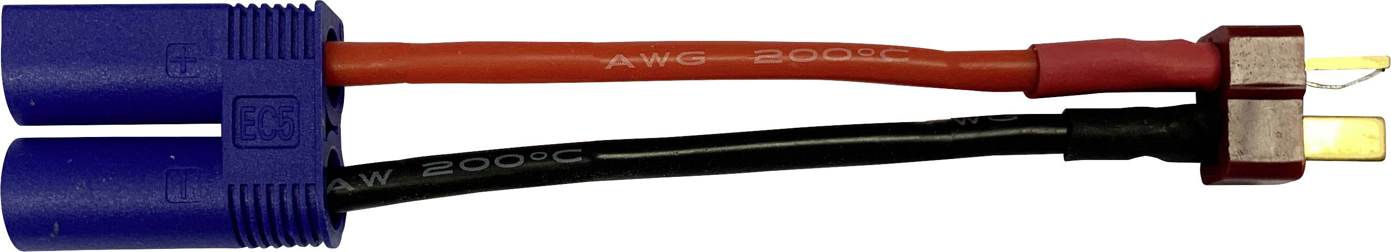 Reely adaptérový kabel [1x EC5 zástrčka - 1x T zástrčka] 10.00 cm RE-6903768