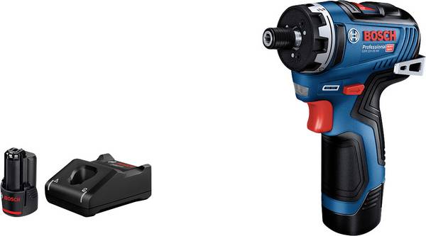 Bosch Professional GSR 12V-35 aku vrtačka 12 V, vč. 2x aku, vč. nabíječky, 2cestný, 06019J9101