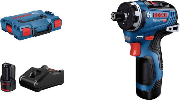 Bosch Professional GSR 12V-35 HX aku vrtačka 12 V, vč. 2x aku, vč. nabíječky, kufřík, 06019J9100