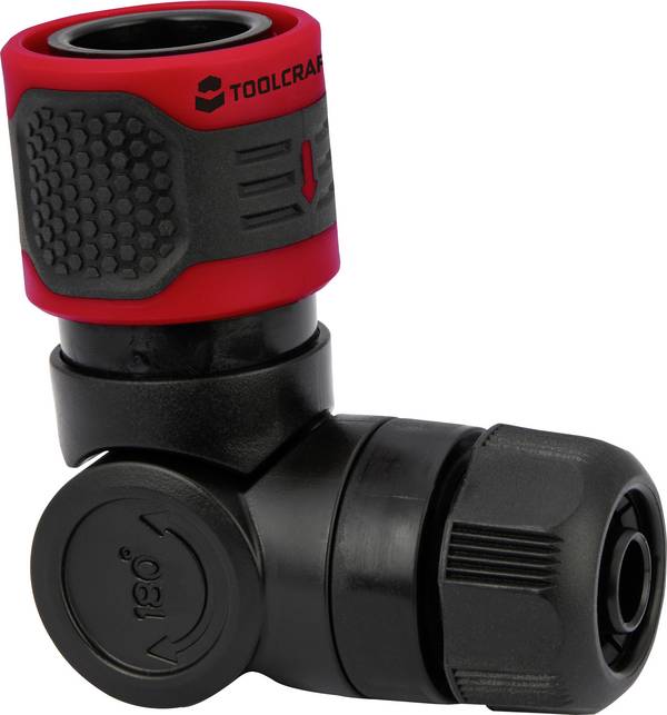 TOOLCRAFT 2302358  plast úhlová hadicová spojka 13 mm (1/2") Ø