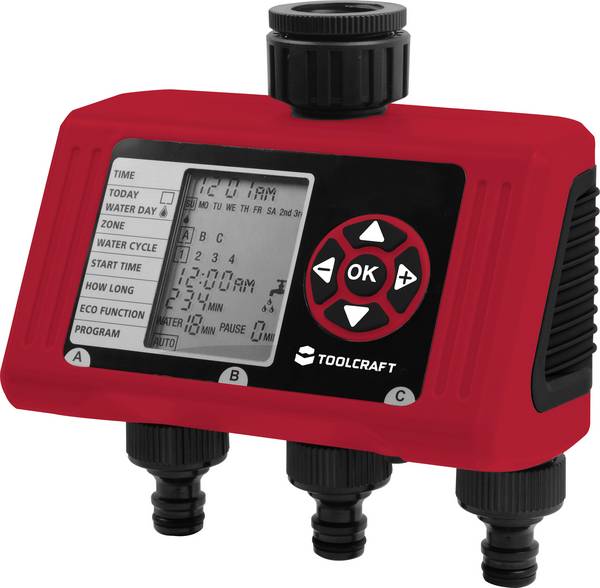 TOOLCRAFT 2302366 Easy Trio zavlažovací počítač