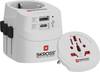 Skross 1302472 cestovní adaptér PRO Light USB (AC) - World