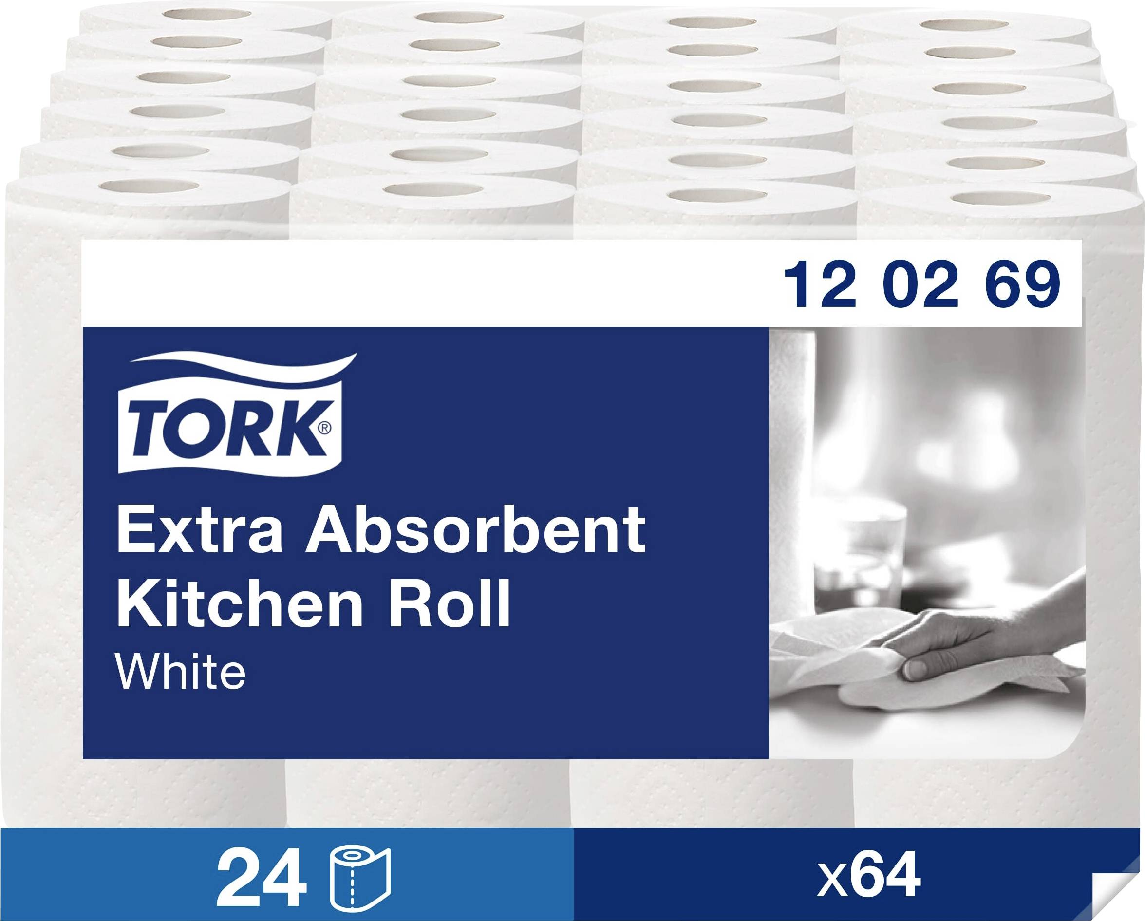 TORK 120269 papírové kuchyňské utěrky, role 2 vrstev